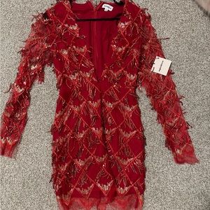 revolve superdown nia fringe dress